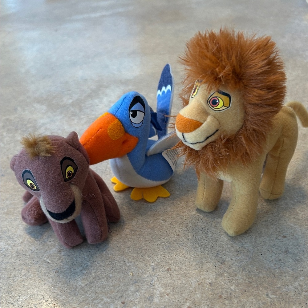 3 Disney lion king simba’s pride vintage McDonald’s happy meal toys